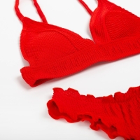 Купальник женский раздельный MINAKU со сборками цвет красный, размер 48 Купальник женский раздельный MINAKU со сборками цвет красный, размер 48