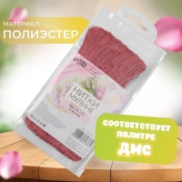 Набор ниток мулине №223, 8 &plusmn; 1 м, 6 шт, цвет грязно-розовый