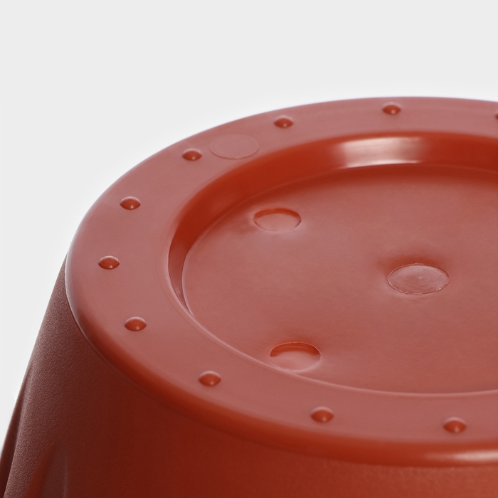 Горшок с поддоном &laquo;Фелиция&raquo;, 3,6 л, цвет терракотовый