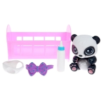 Игрушка-сюрприз &laquo;Плюш сплюш&raquo; в кроватке с аксессуаром, zoo-МИКС