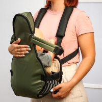 Рюкзак кенгуру для малыша &laquo;Сидим и лежим&raquo;, цвет хаки