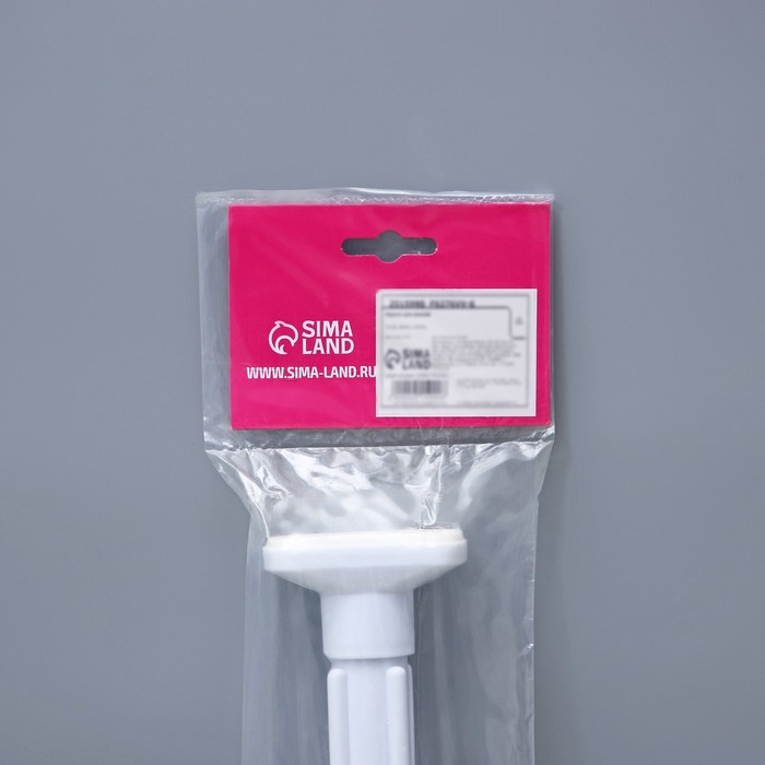 Карниз для ванной Доляна, телескопический, d=3.5 см, 90-160 см, усиленный, серый