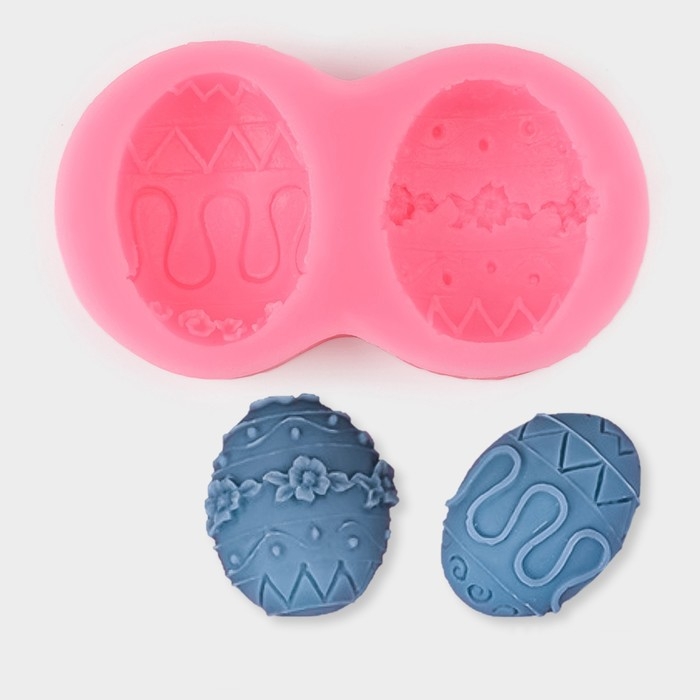 Молд &laquo;Пасхальное яйцо&raquo;, силикон, 10,4&times;5,5 см, цвет МИКС