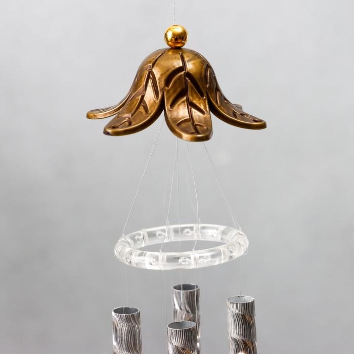 Музыка ветра металл "Бабочки" 4 трубки 60 см