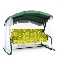 Качели садовые "Мадрид", 209 х 127 х 166 см, макс. нагрузка 220 кг, цвет зеленый Качели садовые "Мадрид", 209 х 127 х 166 см, макс. нагрузка 220 кг, цвет зеленый