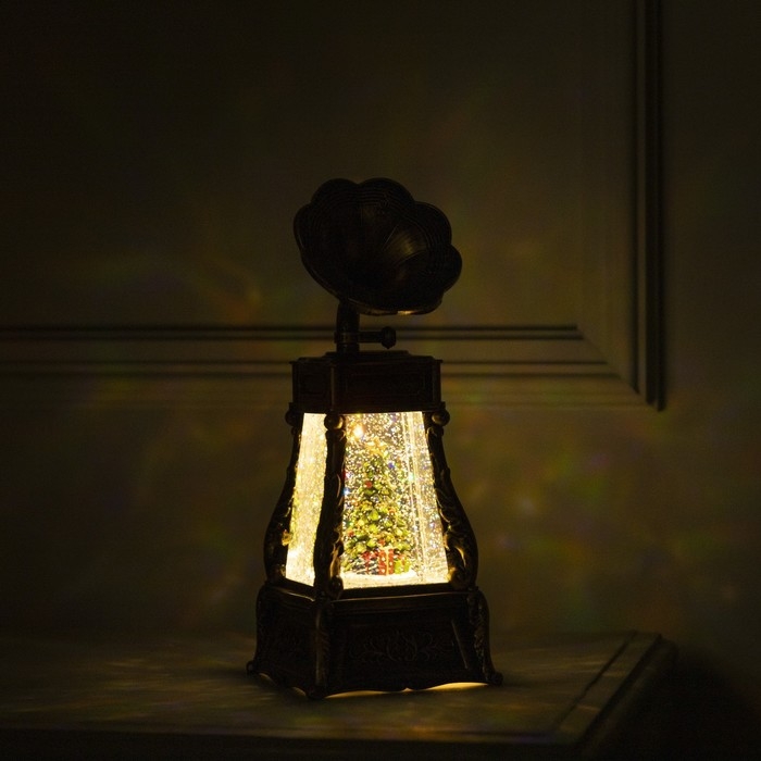 Светодиодная фигура «Граммофон с ёлкой» 11 × 28 × 11 см, пластик, батарейки ААх3 (не в комплекте), USB, свечение тёплое белое Светодиодная фигура «Граммофон с ёлкой» 11 × 28 × 11 см, пластик, батарейки ААх3 (не в комплекте), USB, свечение тёплое белое