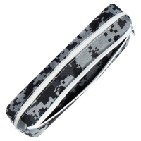 Пенал школьный на молнии Calligrata "Миллитари", 2 отделения, серый Пенал школьный на молнии Calligrata "Миллитари", 2 отделения, серый