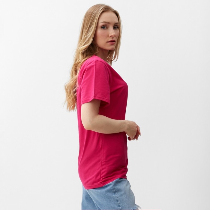 Футболка женская, цвет фуксия, размер 50