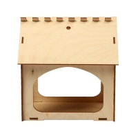 Деревянная кормушка своими руками для птиц &laquo;Комплект-А&raquo;, 14 &times; 17.5 &times; 19 см, Greengo