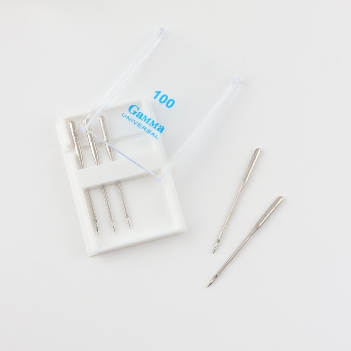 Иглы для бытовых швейных машин, универсальные, №100/16, 5 шт, NU