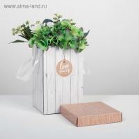 Коробка подарочная складная &laquo;Доски&raquo;, 14 х 23 см