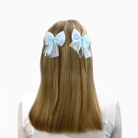 Заколка для волос, бант 7.5 см, 2 шт, Холодное сердце Заколка для волос, бант 7.5 см, 2 шт, Холодное сердце