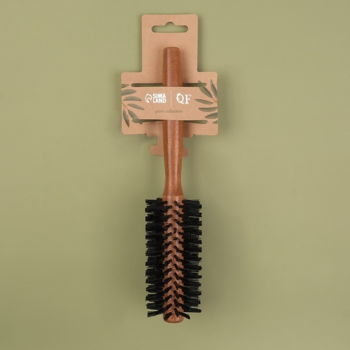 Брашинг, d = 2/5 &times; 22 см, искусственная щетина, цвет &laquo;тёмное дерево&raquo;