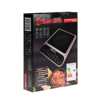 Плитка индукционная Sakura SA-7157S, 2000 Вт, 7 режимов, одна конфорка