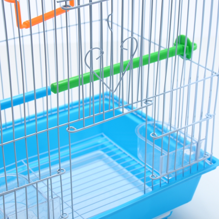 Клетка для птиц укомплектованная Bd-1/1d, 30 х 23 х 39 см, голубая (фасовка 12 шт) Клетка для птиц укомплектованная Bd-1/1d, 30 х 23 х 39 см, голубая (фасовка 12 шт)