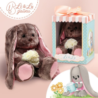 Мягкая игрушка &laquo;Li с белыми цветами&raquo;, заяц, 25 см