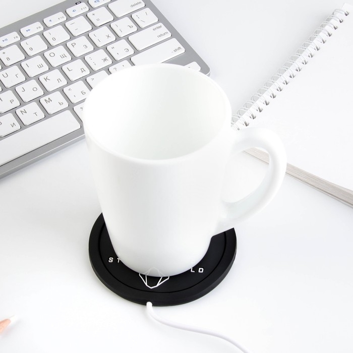 Подставка для кружки USB &laquo;Stay wild&raquo;, подогреватель, 10 &times; 10 см