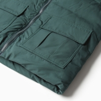 Жилет утеплённый для мальчиков, цвет зелёный, рост 104-110 см