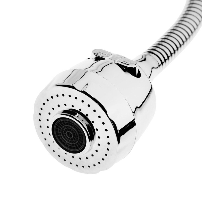 Смеситель для кухни ZEIN ZCR2101, гибкий излив, картридж 40 мм, двухрежимный аэратор, хром