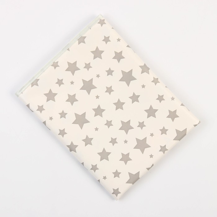 Клеенка подкладная 48х68 см., с ПВХ, с окантовкой, с рисунком