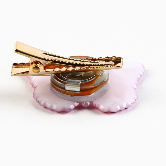 Заколка для волос светящаяся &laquo;Бабочка&raquo;, 3.6 х 3 см