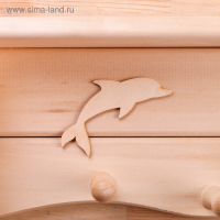 Полка вешалка &laquo;Дельфин&raquo; 54х20х7 см