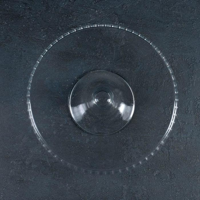 Подставка для торта стеклянная на ножке Patisserie, d=28 см