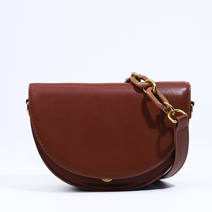 Сумка-мессенджер на молнии, цвет коричневый Сумка-мессенджер на молнии, цвет коричневый