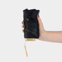 Зонт женский &laquo;Чёрное золото&raquo;, 6 спиц, складывается в размер телефона.