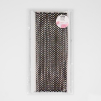 Стразы на нитях, с голографией, 4 мм, 9 &plusmn; 1 м, цвет чёрный