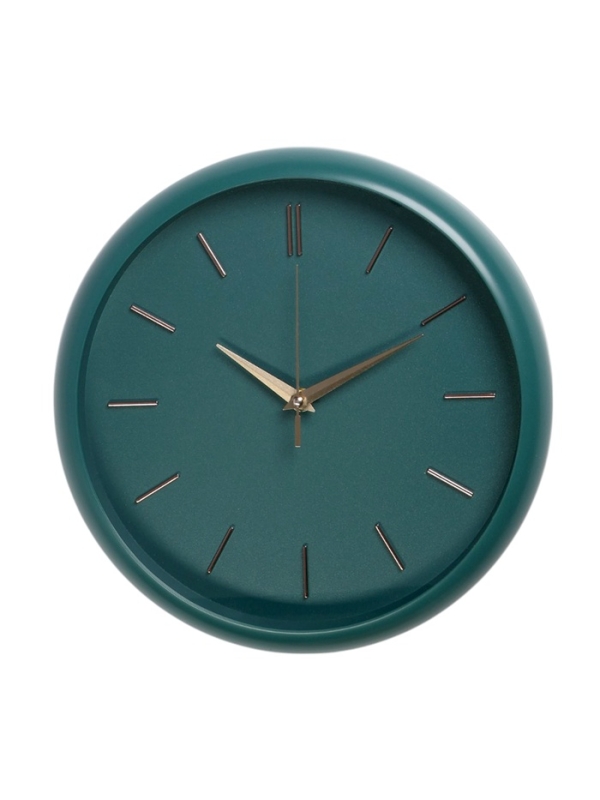 Часы настенные, интерьерные "Классика", d-30 см, со стеклом, зеленые