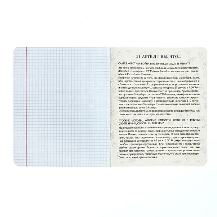 Тетрадь предметная Calligrata TOP &laquo;Абстракция&raquo;, 48 листов в клетку История, со справочным материалом, обложка мелованный картон, голографическая ламинация, блок офсет