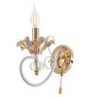 Бра "Лиолет" Е14   40Вт бело-золотой 20х25х13 см