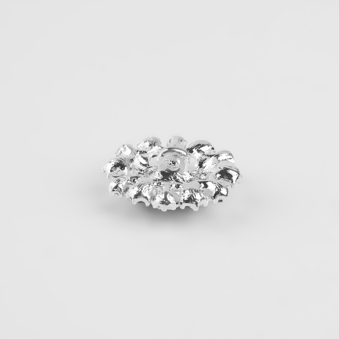 Пуговица декоративная, 22 &times; 20 мм, цвет синий