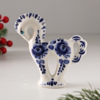 Статуэтка фарфоровая "Лошадь Классика кобальт", /авторская роспись О.Огородниковой/ в. 10 см 1087879