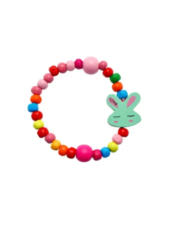 Браслет детский &laquo;Выбражулька&raquo; зайчик сонный на радуге, цвет МИКС