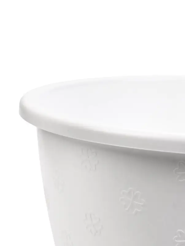 Горшок для цветов с поддоном 3,6 л d_ см h_ см "Цветочек" белый