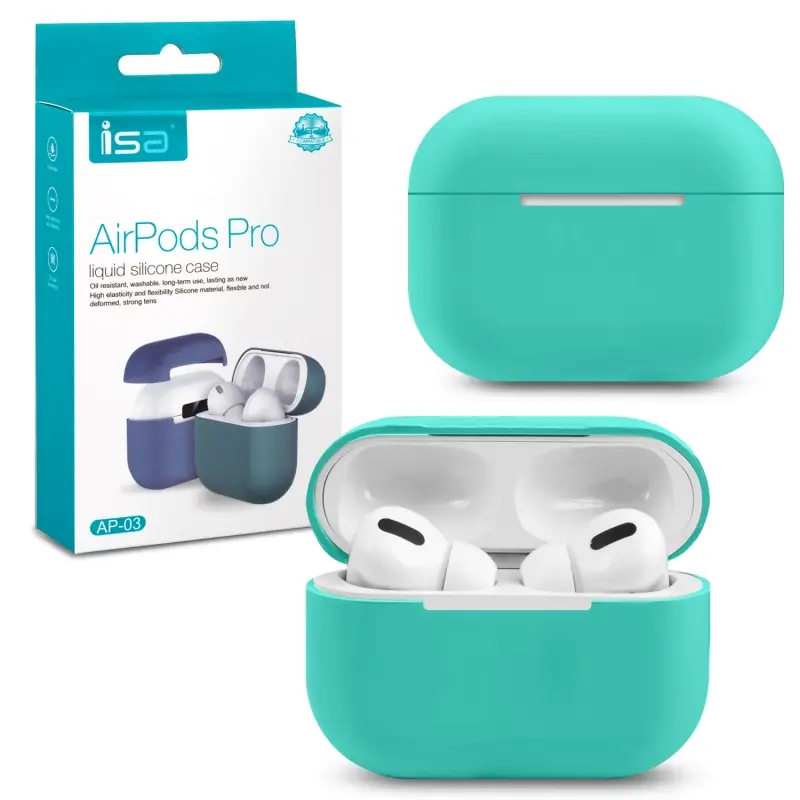 Чехол Apods Pro Silicon Case ISA Mint