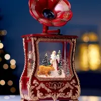 Фигура светодиодная "Граммофон" 36х16х9 см, 3хААА (не в компл.), музыка, USB, Т/БЕЛЫЙ