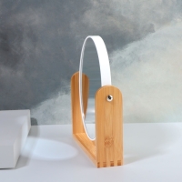 Зеркало настольное «Овал», двустороннее, с увеличением, зеркальная поверхность 14,2 х 17,6 см, цвет белый Зеркало настольное «Овал», двустороннее, с увеличением, зеркальная поверхность 14,2 х 17,6 см, цвет белый