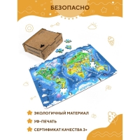 Пазл &laquo;Карта мира&raquo; премиум
