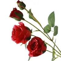 Цветы искусственные &laquo;Роза Августина галант&raquo;, d=6 см, h=55 см, красные