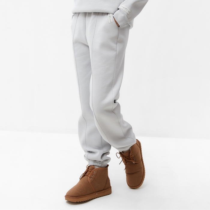 Джоггеры женские MIST Cozy style, серый, размер 50