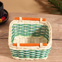 Корзина плетеная 18,5x18.5x10 см, ротанг