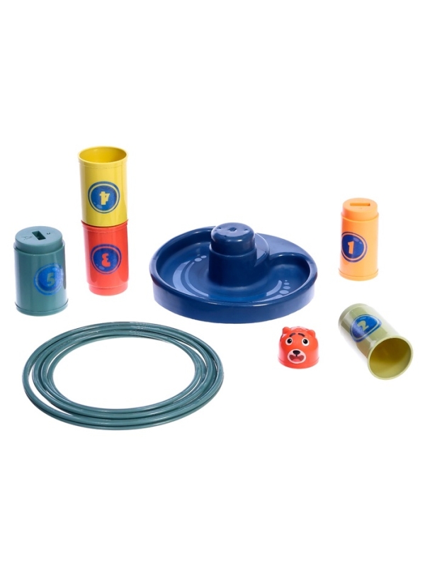 Кольцеброс - пирамидка 2 в 1 &laquo;Зверёк&raquo;