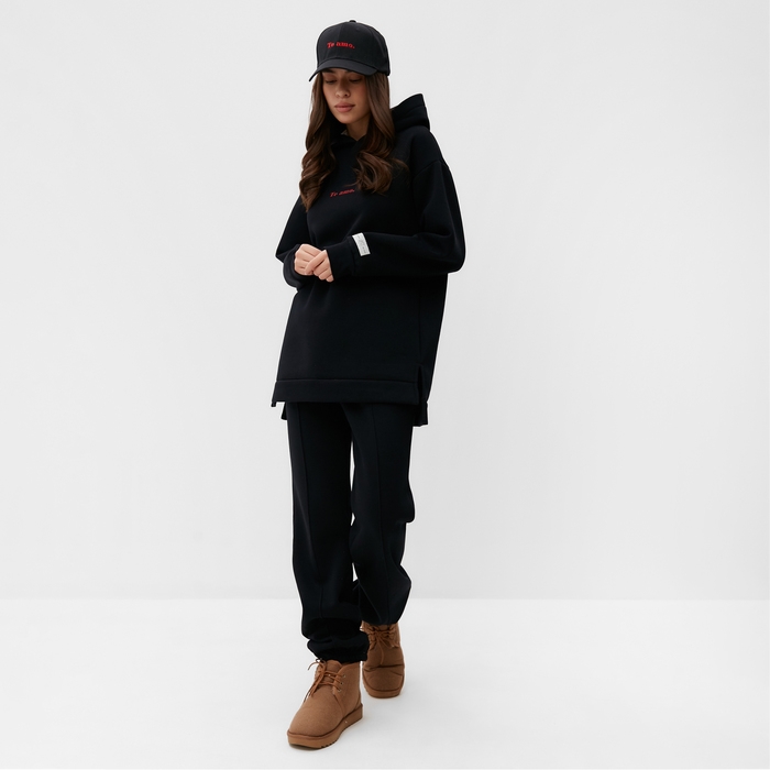 Джоггеры женские MIST Cozy style, чёрный, размер 42