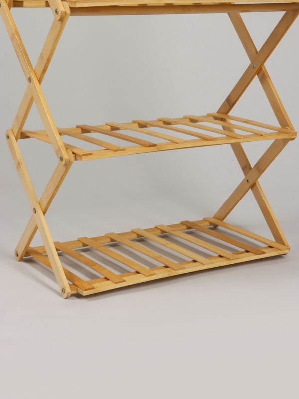 Подставка для цветов Greengo, 5 полок, 50 &times; 25 &times; 89 см, напольная, бамбук