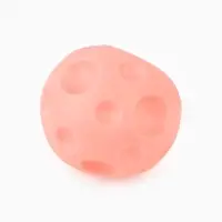 Игрушка пищащая "Мячик планета" для собак, 6,5 см, розовая