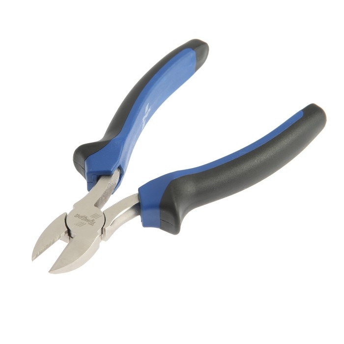 Бокорезы ТУНДРА, CrV, никелированные, двухкомпонентные рукоятки, 160 мм