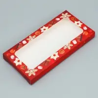 Коробка для шоколада &laquo;Волшебных моментов&raquo;, с окном, 17 х 8.5 х 1.5 см